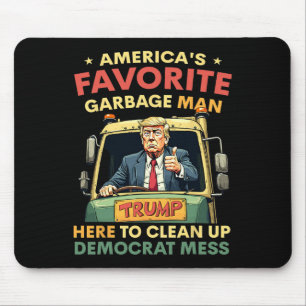 Amerikas liebster Gargenmann Trump fährt in Garge Mousepad