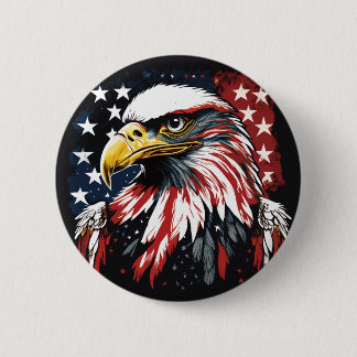Amerikas majestätischer Adler Button