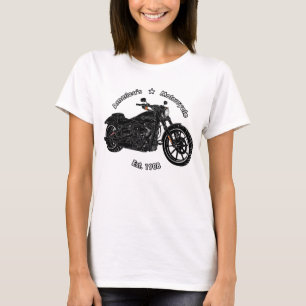 Amerikas Motorrad Schwarz-weiß Top