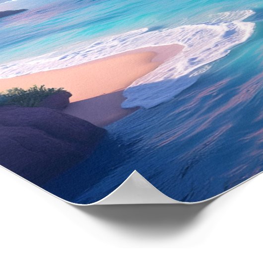 Amerikas Nachrichtenwolf in Pastellfarben Poster (Ecke)