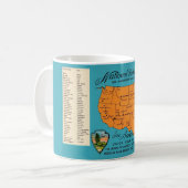 Amerikas National Parks Map Kaffeetasse (Vorderseite Links)