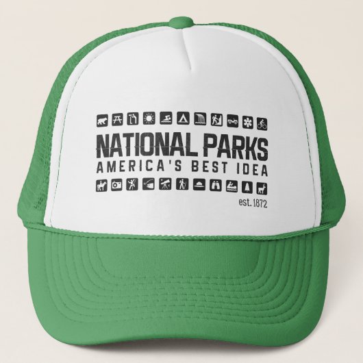 Amerikas Nationalpark-Fernlastfahrerhut Truckerkappe (Vorderseite)