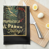 Amerikas Nationalparks Küchentuch (Viertel Falte)