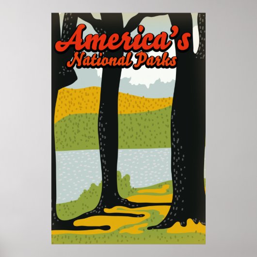 Amerikas Nationalparks Poster (Vorne)