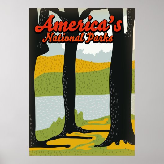 Amerikas Nationalparks Poster (Vorne)