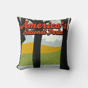 Amerikas Nationalparks Poster Kissen