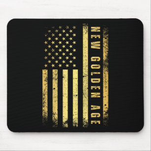 Amerikas neues goldenes Zeitalter Goldene Farbe -  Mousepad