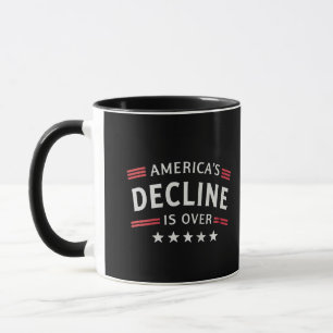 Amerikas Niedergang ist über dem goldenen Zeitalte Tasse
