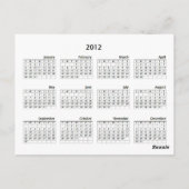 Amerikas Nordwestkalender Postkarte (Rückseite)