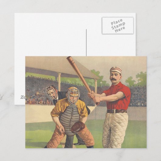 Amerikas Pastime Postkarte (Vorne/Hinten)