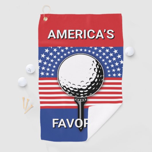 Amerikas Patriotisches Golfdesign Golfhandtuch (Insitu)