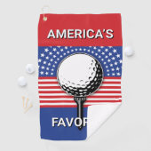 Amerikas Patriotisches Golfdesign Golfhandtuch (Insitu)