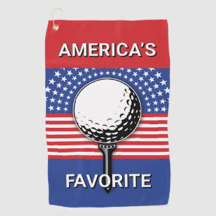 Amerikas Patriotisches Golfdesign Golfhandtuch