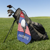 Amerikas Patriotisches Golfdesign Golfhandtuch (Gras)