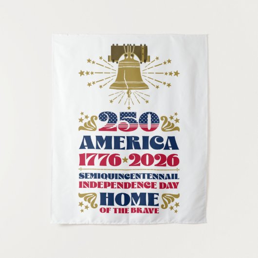 Amerikas patriotisches, simiquintentäres Tapestry Wandteppich (Vorderseite)