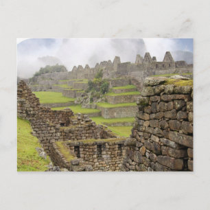 Amerikas, Peru, Machu Picchu. Die antike Postkarte