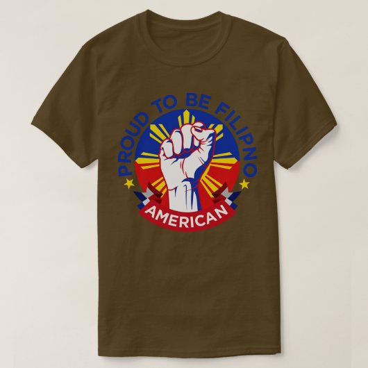 Amerikas philippinischer Stolz T-Shirt (Design vorne)