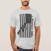 Amerikas Rifle USA Flag Favorite Riflight Light Co T-Shirt (Vorderseite)