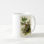 Amerikas Robin von Audubons Vögeln Kaffeetasse (VorderseiteRechts)