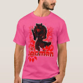 Amerikas Roter Wolf Monster Werewolf Skinwa T-Shirt (Vorderseite)