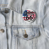 Amerikas Route 66 Button (Beispiel)