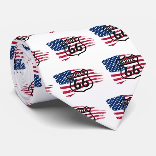 Amerikas Route 66 Krawatte (Gerollt)