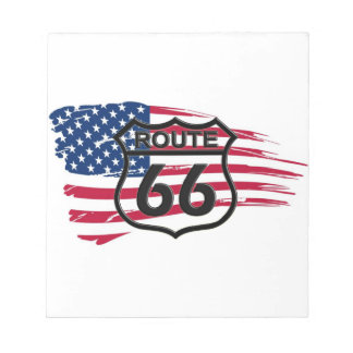 Amerikas Route 66 Notizblock