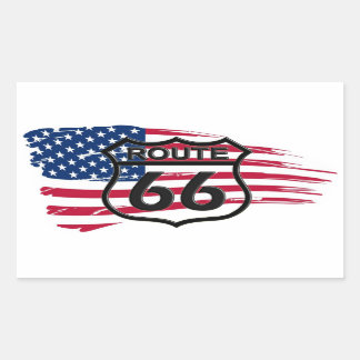 Amerikas Route 66 Rechteckiger Aufkleber