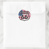 Amerikas Route 66 Runder Aufkleber (Tasche)