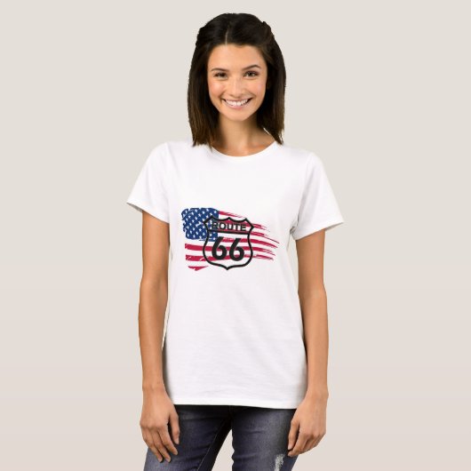 Amerikas Route 66 T-Shirt (Vorne ganz)