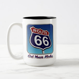 Amerikas Route 66 Zweifarbige Tasse