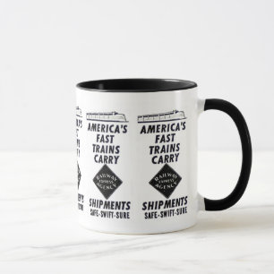 Amerikas schnelle Züge befördern Railway Express Tasse