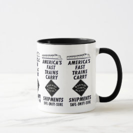 Amerikas Schnellzüge tragen die Eil Eisenbahn Tasse
