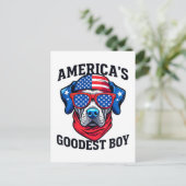 Amerikas schönster Junge Postkarte (Stehend Vorderseite)