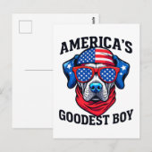 Amerikas schönster Junge Postkarte (Vorne/Hinten)