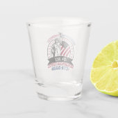 Amerikas Semiquincentennial feiern Schnapsglas (Rückseite)