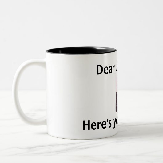 Amerikas Sicherheitsleistungs-Tasse Zweifarbige Tasse (Links)