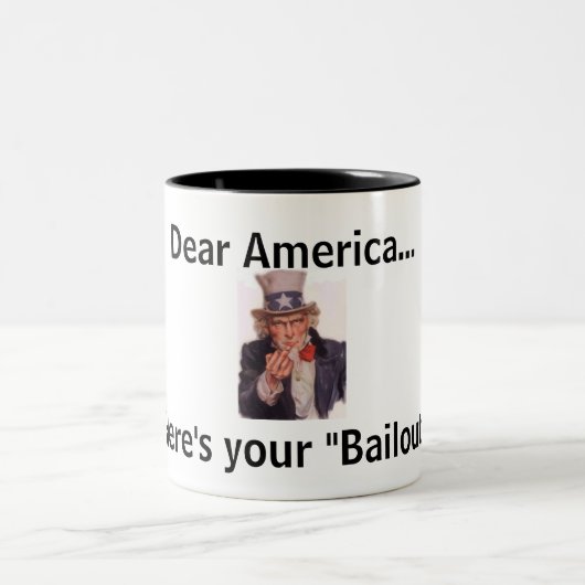Amerikas Sicherheitsleistungs-Tasse Zweifarbige Tasse (Mittel)