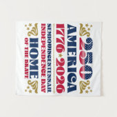 Amerikas simiquintentenale Patriotik-Tapestry Wandteppich (Vorderseite (Horizontal))