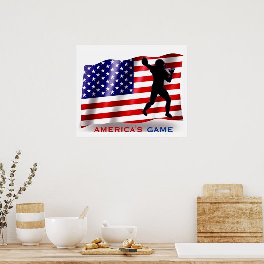 AMERIKAS SPIEL POSTER (Küche)