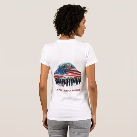 Amerikas starke Schlangen T-Shirt (Schwarz voll)