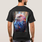 Amerikas Traum - Fantastischer Adler T-Shirt (Rückseite)