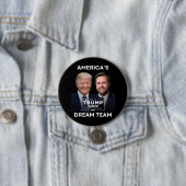 Amerikas Traumteam 2024 Trump - politischer Knopf Button (Beispiel)