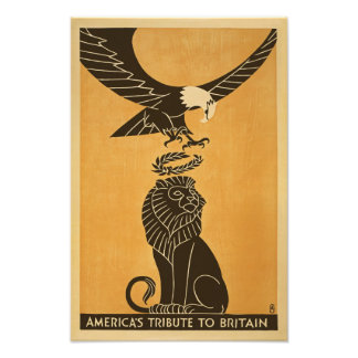 Amerikas Tribut an Großbritannien Großbritannien, Fotodruck