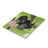 Amerikas Vogel Wild Tom Türkei Fliese (Seite)