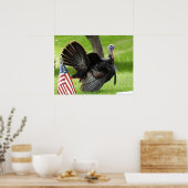 Amerikas Vogel Wild Tom Türkei Poster (Küche)