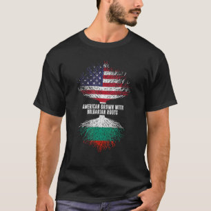 Amerikas Wachstum mit bulgarischen Wurzeln US-Flag T-Shirt