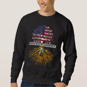 Amerikas Wachstum mit Cherokee Roots Stamm Native  Sweatshirt