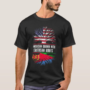 Amerikas Wachstum mit eritreischen Wurzeln US-Flag T-Shirt