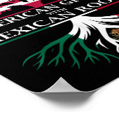 Amerikas Wachstum mit mexikanischen Wurzeln Poster (Ecke)